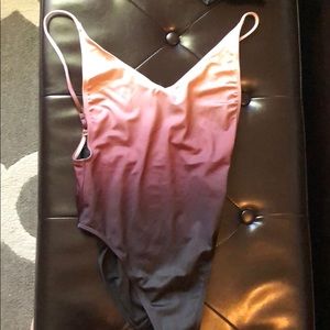 H&M one piece ombré swimsuit